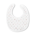 Newborn bib NATURAL 2pcs with velcro GIRL